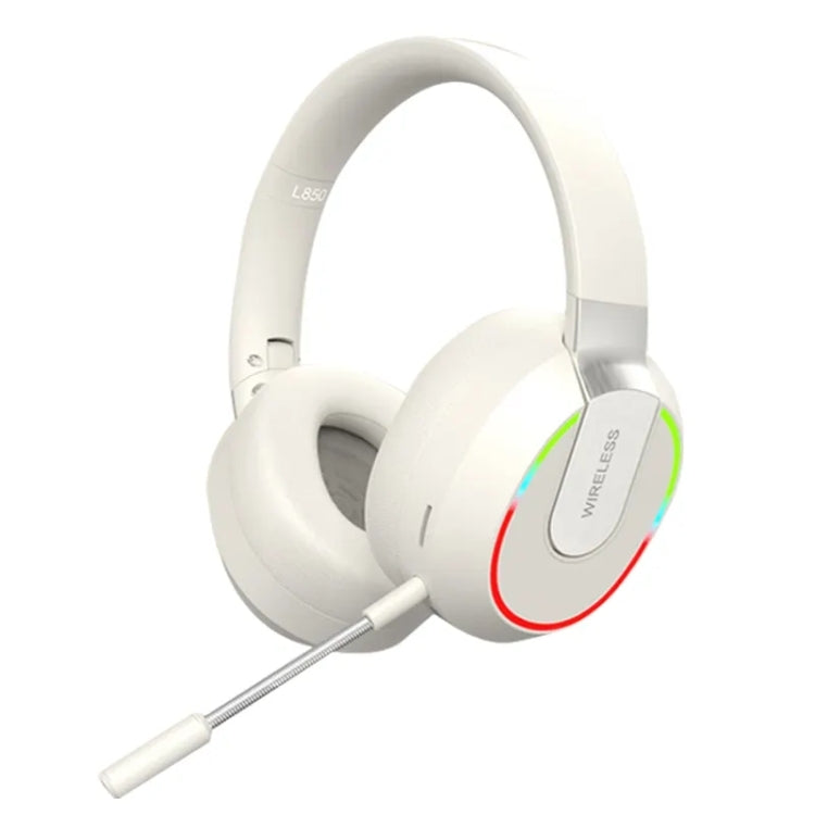 L850 Foldable ENC Noise Reduction Wireless Bluetooth Earphone with Microphone(White) - Headset & Headphone by buy2fix | Online Shopping UK | buy2fix