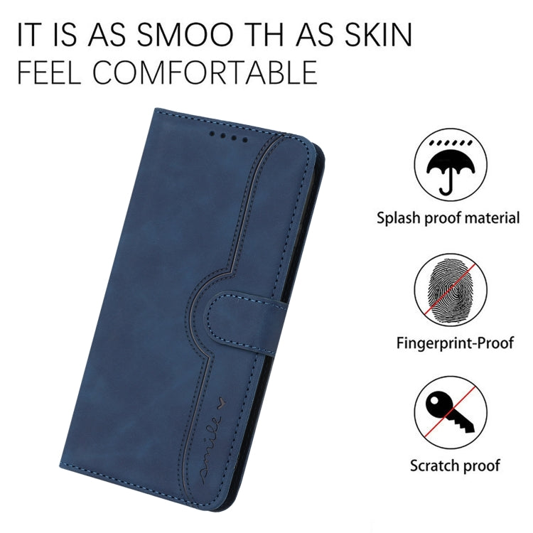 For Google Pixel 9 Pro Heart Pattern Skin Feel Leather Phone Case(Royal Blue) - Google Cases by buy2fix | Online Shopping UK | buy2fix