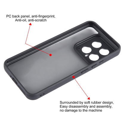 For Xiaomi 14 Fine Pore Matte Black TPU + PC Phone Case - 14 Cases by buy2fix | Online Shopping UK | buy2fix