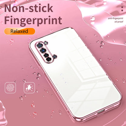 For OPPO Reno3 5G / Find X2 Lite Transparent Plating Fine Hole Phone Case(Black) - OPPO Cases by buy2fix | Online Shopping UK | buy2fix