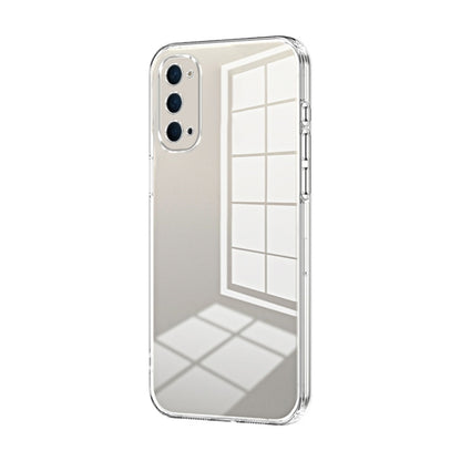 For OPPO Reno4 Transparent Plating Fine Hole Phone Case(Transparent) - OPPO Cases by buy2fix | Online Shopping UK | buy2fix