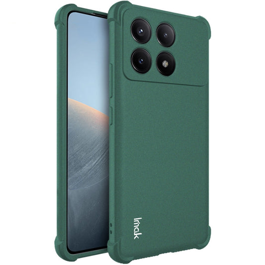 For Xiaomi Poco X6 Pro 5G/Redmi K70E 5G imak Shockproof Airbag TPU Phone Case(Matte Green) - K70E Cases by imak | Online Shopping UK | buy2fix