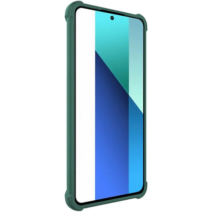 For Xiaomi Redmi Note 13 4G Global imak Shockproof Airbag TPU Phone Case(Matte Green) - Xiaomi Cases by imak | Online Shopping UK | buy2fix