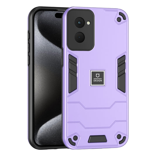 For Motorola Moto G Power 2024 2 in 1 Shockproof Phone Case(Purple) - Motorola Cases by buy2fix | Online Shopping UK | buy2fix