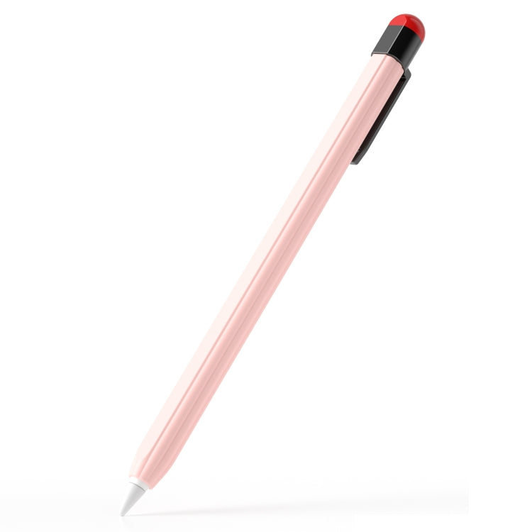 For Apple Pencil 2 Pen Clip Ultra Thin Series Stylus Pen Protective Case(Pink) - Pencil Accessories by buy2fix | Online Shopping UK | buy2fix