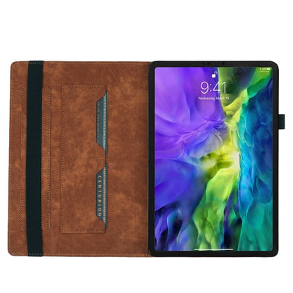 For iPad Pro 12.9 2022 / Air 13 2024 Butterfly Cat Embossing Leather Tablet Case(Brown) - iPad Pro 12.9 (2022/2021) Cases by buy2fix | Online Shopping UK | buy2fix