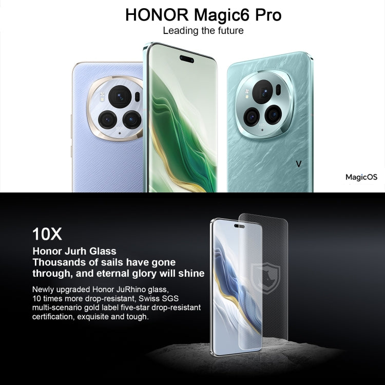 Honor Magic6 Pro, 16GB+512GB ,  6.8 inch Magic OS 8.0 Snapdragon 8 Gen 3 Octa Core up to 3.3GHz, Network: 5G, OTG, NFC, Support Google Play(Black) - Honor by Huawei | Online Shopping UK | buy2fix