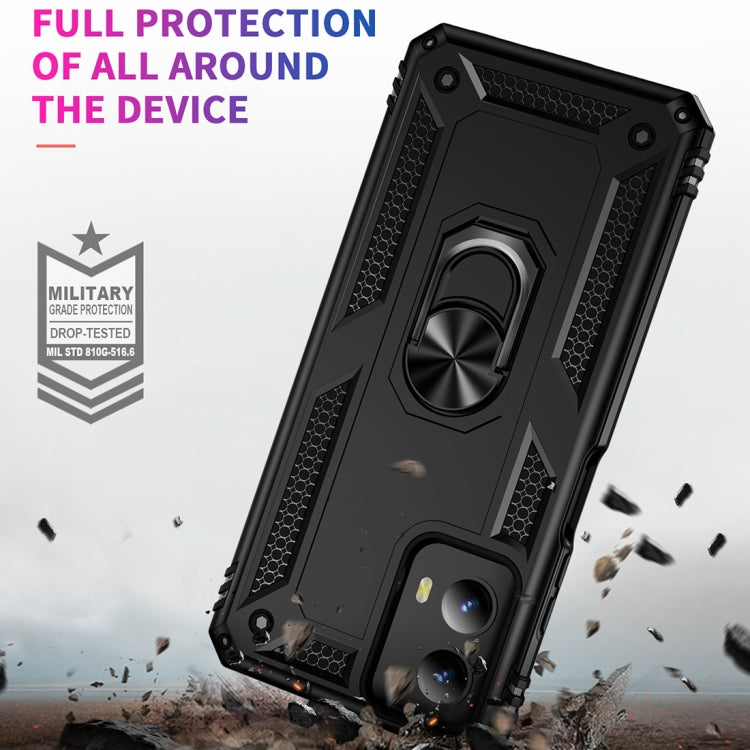 For Motorola Moto G Play 5G 2024 Shockproof TPU + PC Phone Case with Holder(Black) - Motorola Cases by buy2fix | Online Shopping UK | buy2fix