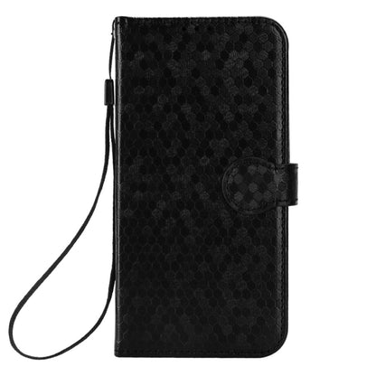 For Motorola Moto G Power 5G 2024 Honeycomb Dot Texture Leather Phone Case(Black) - Motorola Cases by buy2fix | Online Shopping UK | buy2fix