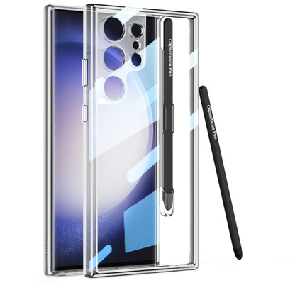 For Samsung Galaxy S24 Ultra 5G GKK Space Frame Transparent PC + TPU Phone Case with Pen(Transparent) - Galaxy S24 Ultra 5G Cases by GKK | Online Shopping UK | buy2fix