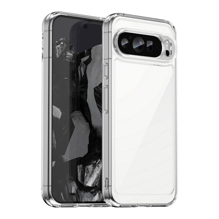 For Google Pixel 9 Pro Colorful Series Acrylic Hybrid TPU Phone Case(Transparent) - Google Cases by buy2fix | Online Shopping UK | buy2fix