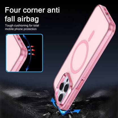 For iPhone 13 Pro Electroplated IMD Magsafe PC Hybrid TPU Phone Case(Pink) - iPhone 13 Pro Cases by buy2fix | Online Shopping UK | buy2fix