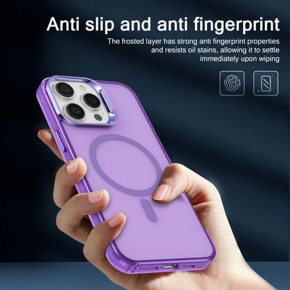 For iPhone 12 Pro Electroplated IMD Magsafe PC Hybrid TPU Phone Case(Purple) - iPhone 12 / 12 Pro Cases by buy2fix | Online Shopping UK | buy2fix