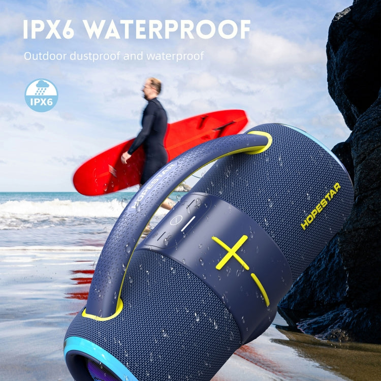 HOPESTAR H68 50W Outdoor Portable Waterproof Dazzling Bluetooth Speaker(Grey) - Waterproof Speaker by HOPESTAR | Online Shopping UK | buy2fix