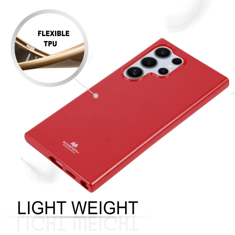 For Samsung Galaxy S24 Ultra 5G GOOSPERY PEARL JELLY Shockproof TPU Phone Case(Red) - Galaxy S24 Ultra 5G Cases by GOOSPERY | Online Shopping UK | buy2fix