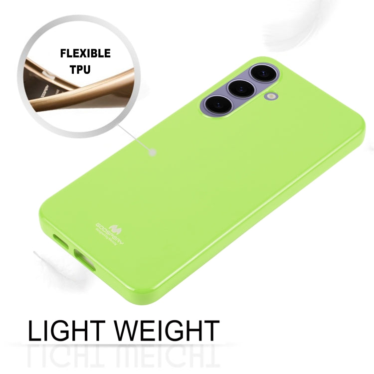 For Samsung Galaxy S24+ 5G GOOSPERY PEARL JELLY Shockproof TPU Phone Case(Fluorescent Green) - Galaxy S24+ 5G Cases by GOOSPERY | Online Shopping UK | buy2fix