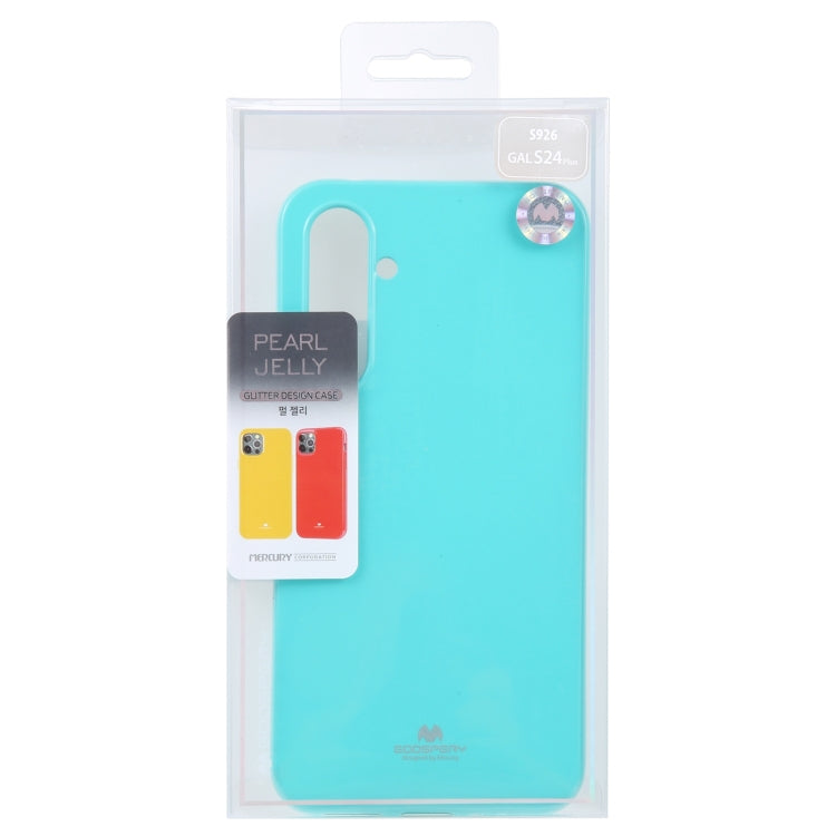 For Samsung Galaxy S24+ 5G GOOSPERY PEARL JELLY Shockproof TPU Phone Case(Mint) - Galaxy S24+ 5G Cases by GOOSPERY | Online Shopping UK | buy2fix