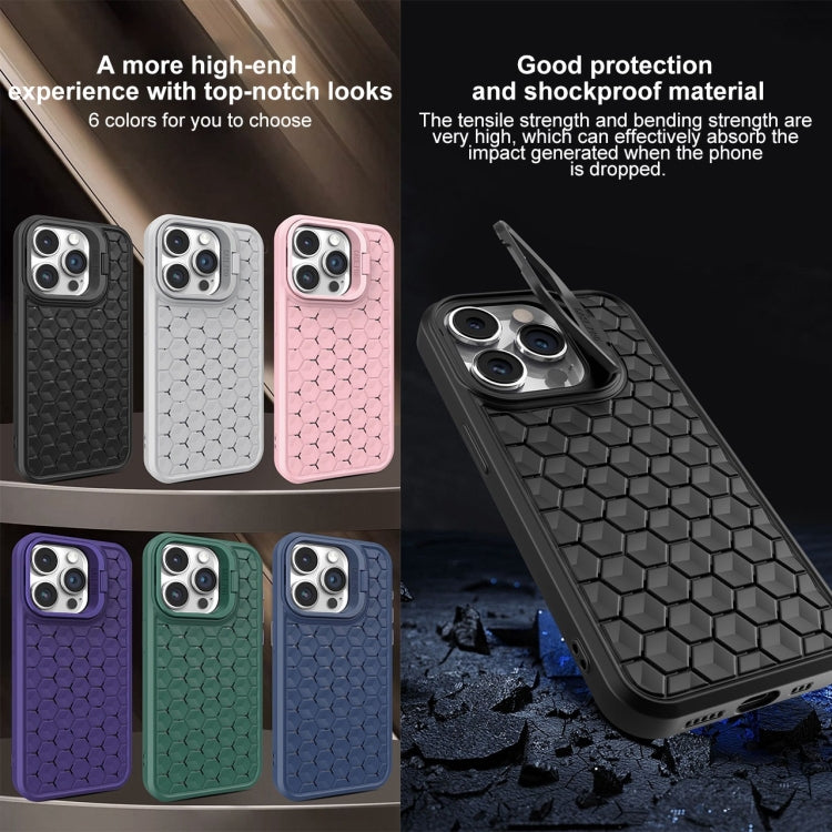 For iPhone 11 Pro Max Honeycomb Radiating Lens Holder Magsafe Phone Case(Grey) - iPhone 11 Pro Max Cases by buy2fix | Online Shopping UK | buy2fix