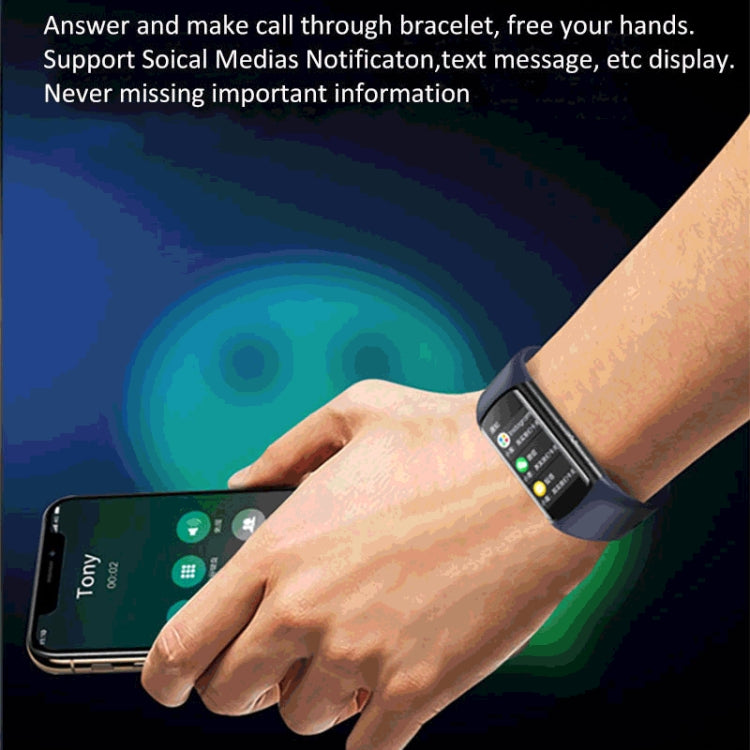 SPOVAN H8 1.47 inch TFT HD Screen Smart Bracelet Supports Bluetooth Calling/Blood Oxygen Monitoring(Blue) - Smart Wristbands by SPOVAN | Online Shopping UK | buy2fix