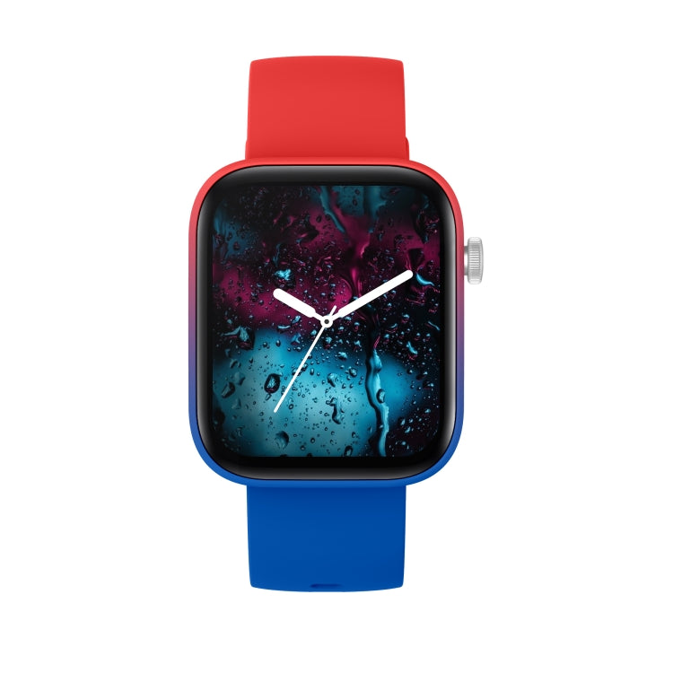 P43 1.8 inch TFT Screen Bluetooth Smart Watch, Support Heart Rate Monitoring & 100+ Sports Modes(Red Blue) - Smart Watches by buy2fix | Online Shopping UK | buy2fix