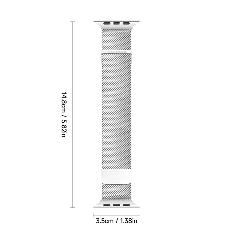 For Apple Watch Series 9 41mm DUX DUCIS Milanese Pro Series Stainless Steel Watch Band(Silver) - Watch Bands by DUX DUCIS | Online Shopping UK | buy2fix