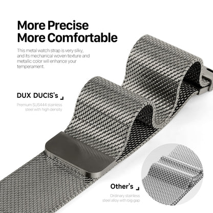 For Apple Watch Series 5 40mm DUX DUCIS Milanese Pro Series Stainless Steel Watch Band(Graphite) - Watch Bands by DUX DUCIS | Online Shopping UK | buy2fix