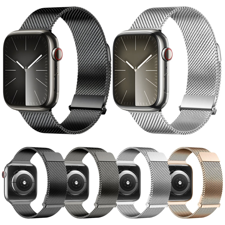 For Apple Watch Series 9 41mm DUX DUCIS Milanese Pro Series Stainless Steel Watch Band(Graphite) - Watch Bands by DUX DUCIS | Online Shopping UK | buy2fix