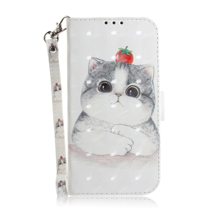 For Google Pixel 9 3D Colored Horizontal Flip Leather Phone Case(Cute Cat) - Google Cases by buy2fix | Online Shopping UK | buy2fix