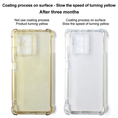 For vivo V30 Lite 5G imak Shockproof Airbag TPU Phone Case(Transparent) - vivo Tempered Glass by imak | Online Shopping UK | buy2fix