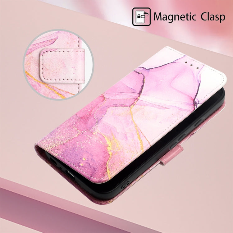 For Google Pixel 9 PT003 Marble Pattern Flip Leather Phone Case(Pink Purple Gold) - Google Cases by buy2fix | Online Shopping UK | buy2fix