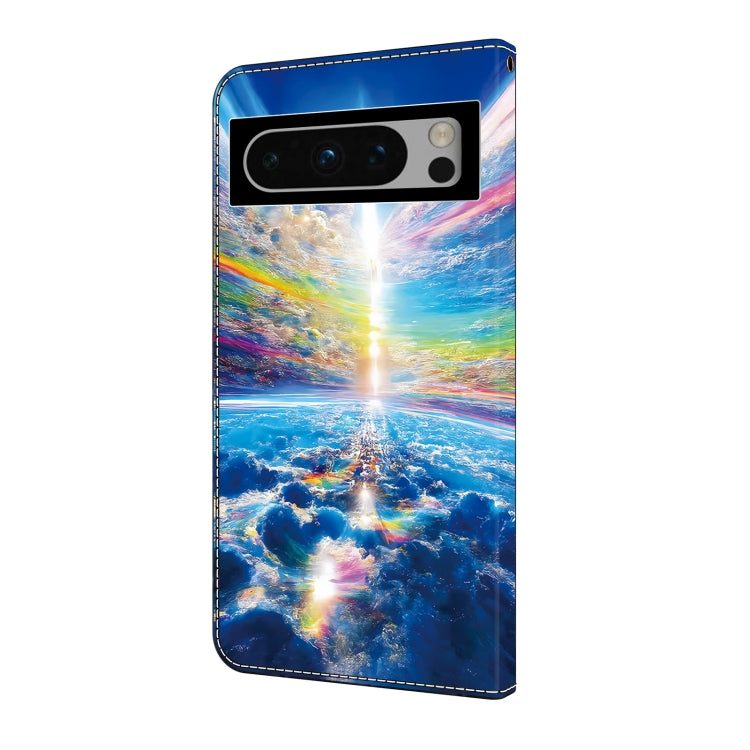 For Google Pixel 9 Crystal Painted Leather Phone case(Colorful Sky) - Google Cases by buy2fix | Online Shopping UK | buy2fix