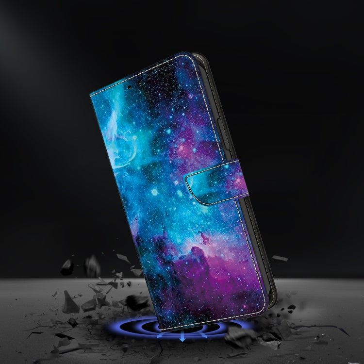 For Google Pixel 9 Pro Crystal Painted Leather Phone case(Starry Sky) - Google Cases by buy2fix | Online Shopping UK | buy2fix