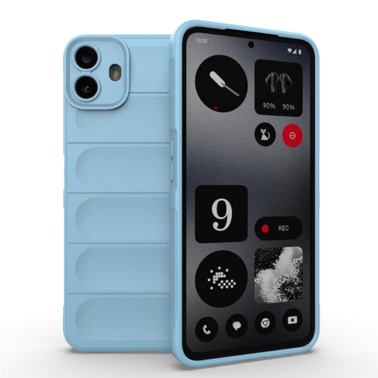 For Nothing CMF Phone 1 Magic Shield TPU + Flannel Phone Case(Light Blue) - More Brand by buy2fix | Online Shopping UK | buy2fix