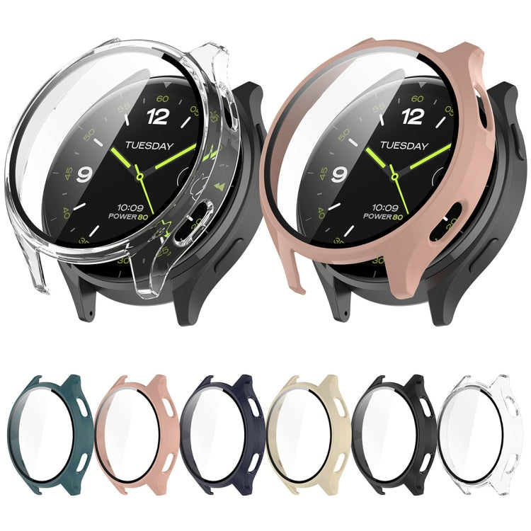 For Xiaomi Watch 2 PC + Tempered Film Integrated Watch Protective Case(Black) - Watch Cases by buy2fix | Online Shopping UK | buy2fix