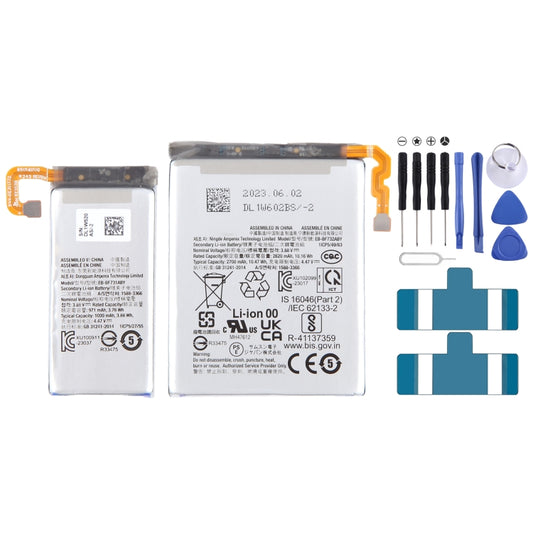 For Samsung Galaxy Z Flip5 2620mAh 971mAh 1 Pair Battery Replacement - For Samsung by buy2fix | Online Shopping UK | buy2fix