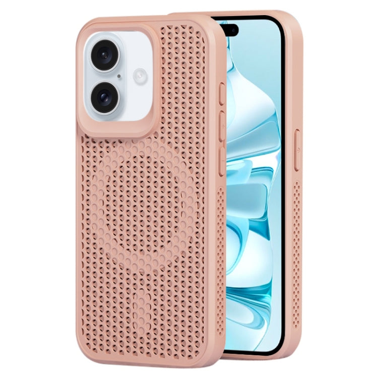 For iPhone 16 Plus MagSafe Magnetic Heat Dissipation Phone Case(Pink) - iPhone 16 Plus Cases by buy2fix | Online Shopping UK | buy2fix