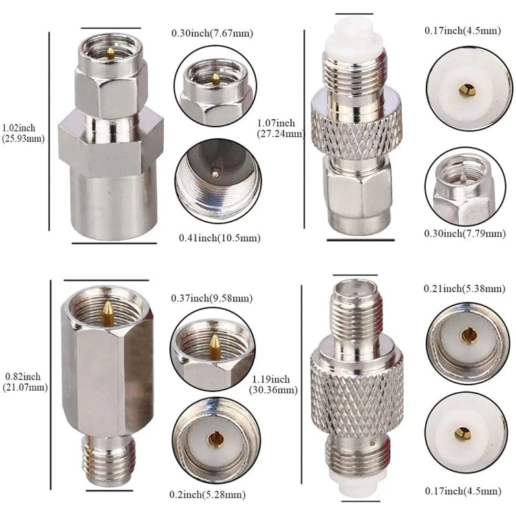 4 in 1 SMA to FME Adapter Set - Connectors by buy2fix | Online Shopping UK | buy2fix