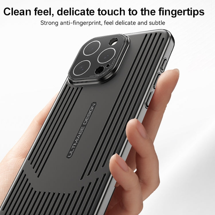 For iPhone 16 Pro Max Ice Sense Heat Dissipation Electroplating Frosted Phone Case(Grey) - iPhone 16 Pro Max Cases by buy2fix | Online Shopping UK | buy2fix