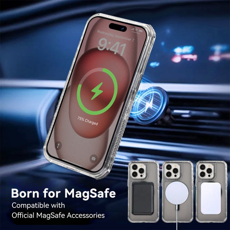 For iPhone 14 Dreamland MagSafe Magnetic 3 in 1 TPU + PC Phone Case(Transparent Black) - iPhone 14 Cases by buy2fix | Online Shopping UK | buy2fix