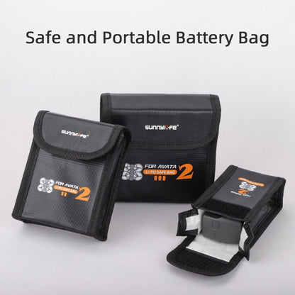 For DJI Avata 2 Sunnylife Battery Explosion-proof Safe Bag Protective Li-Po Safe Bag(For 3pcs Batteries) - Cases & Bags by Sunnylife | Online Shopping UK | buy2fix