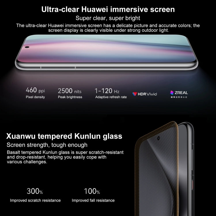 HUAWEI Pura 70 Pro+, 16GB+512GB, Screen Fingerprint Identification, 6.8 inch HarmonyOS 4.2 Kirin 9010 Octa Core up to 2.3GHz, NFC, OTG, Not Support Google Play(White) - Huawei Mate & P by Huawei | Online Shopping UK | buy2fix