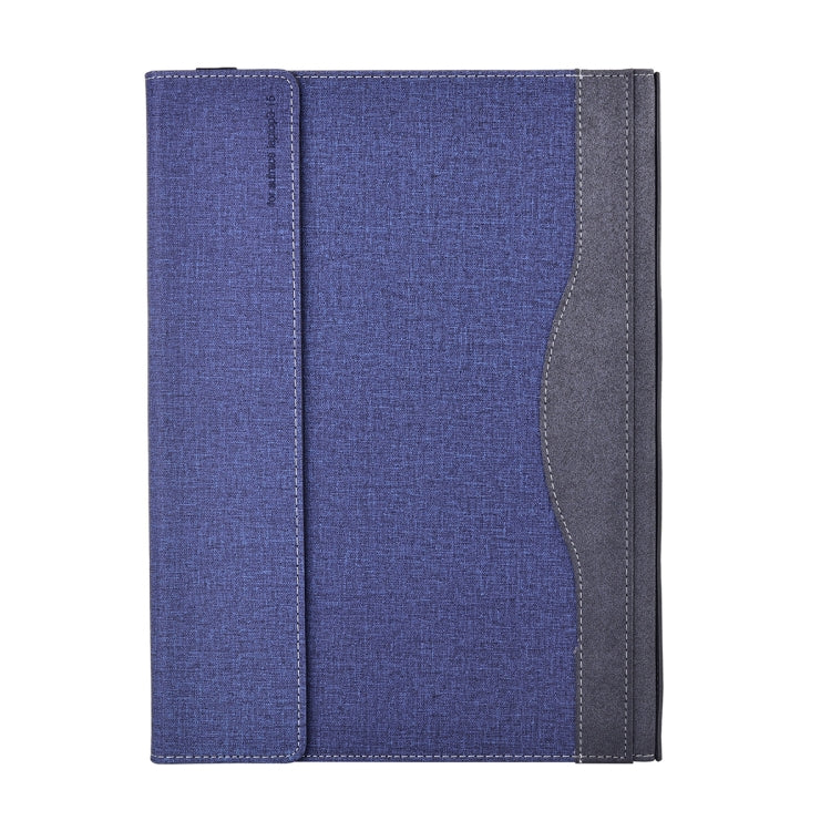 For Lenovo ThinkPad X1 Yoga Gen 4 Cloth Texture Laptop Leather Protective Case(Deep Blue) - Other by buy2fix | Online Shopping UK | buy2fix