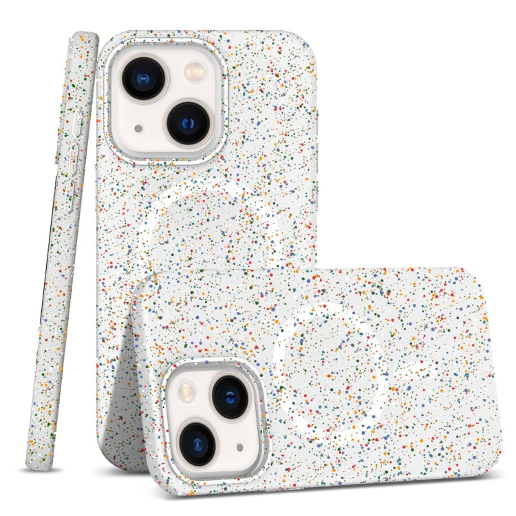 For iPhone 13 Colorful Frosted Magsafe PC Hybrid TPU Phone Case(White) - iPhone 13 Cases by buy2fix | Online Shopping UK | buy2fix