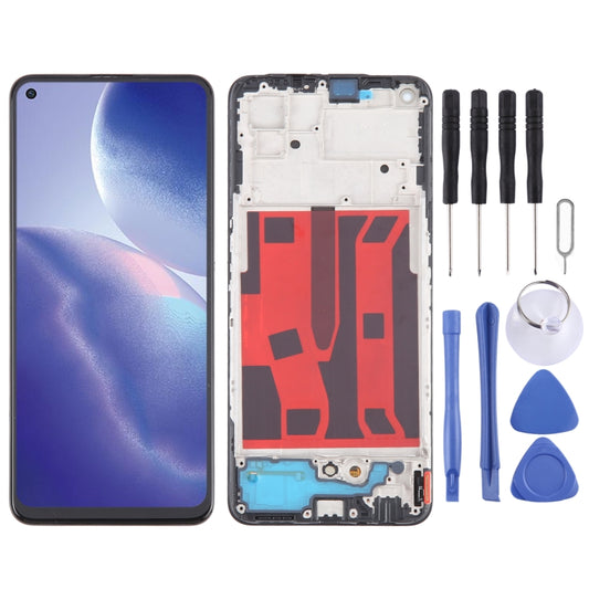 For OPPO A95 5G Original AMOLED LCD Screen Digitizer Full Assembly with Frame - LCD Screen by buy2fix | Online Shopping UK | buy2fix