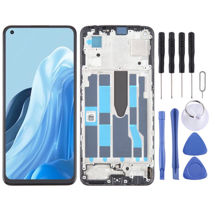 For OPPO Reno7 5G Original AMOLED LCD Screen Digitizer Full Assembly with Frame - LCD Screen by buy2fix | Online Shopping UK | buy2fix