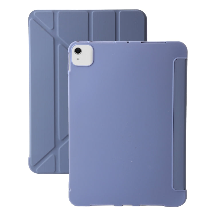 For iPad Air 11 2024 TPU Deformation Flip Leather Tablet Case with Holder(Purple) - iPad Air 11 2024 Cases by buy2fix | Online Shopping UK | buy2fix