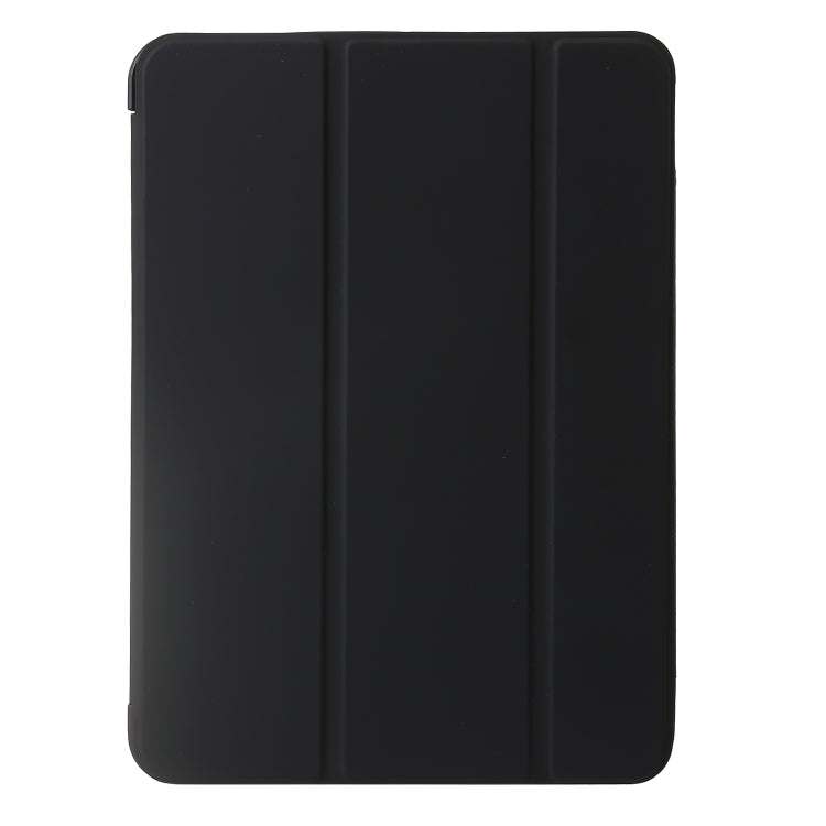 For iPad Air 11 2024 Three-fold Holder Flip Tablet Leather Case(Black) - iPad Air 11 2024 Cases by buy2fix | Online Shopping UK | buy2fix