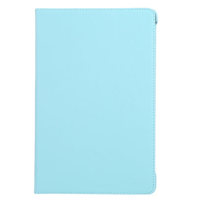 For iPad Air 13 2024 360 Degree Rotation Litchi Texture Leather Tablet Case with Holder(Sky Blue) - iPad Air 13 2024 Cases by buy2fix | Online Shopping UK | buy2fix