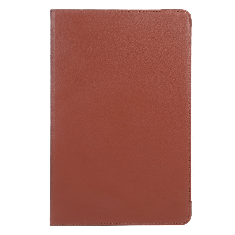 For iPad Air 13 2024 360 Degree Rotation Litchi Texture Leather Tablet Case with Holder(Brown) - iPad Air 13 2024 Cases by buy2fix | Online Shopping UK | buy2fix