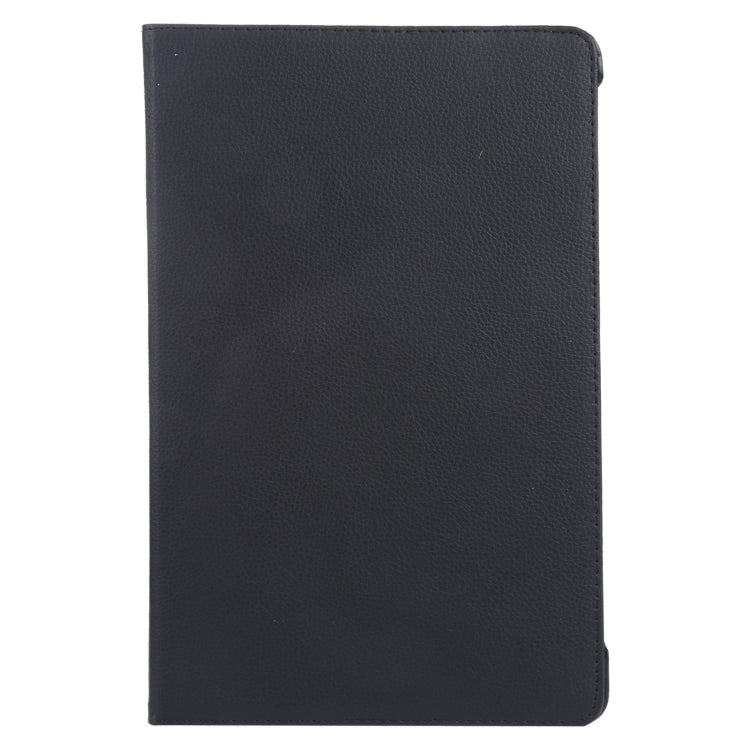 For iPad Air 11 2024 360 Degree Rotation Litchi Texture Leather Tablet Case with Holder(Black) - iPad Air 11 2024 Cases by buy2fix | Online Shopping UK | buy2fix